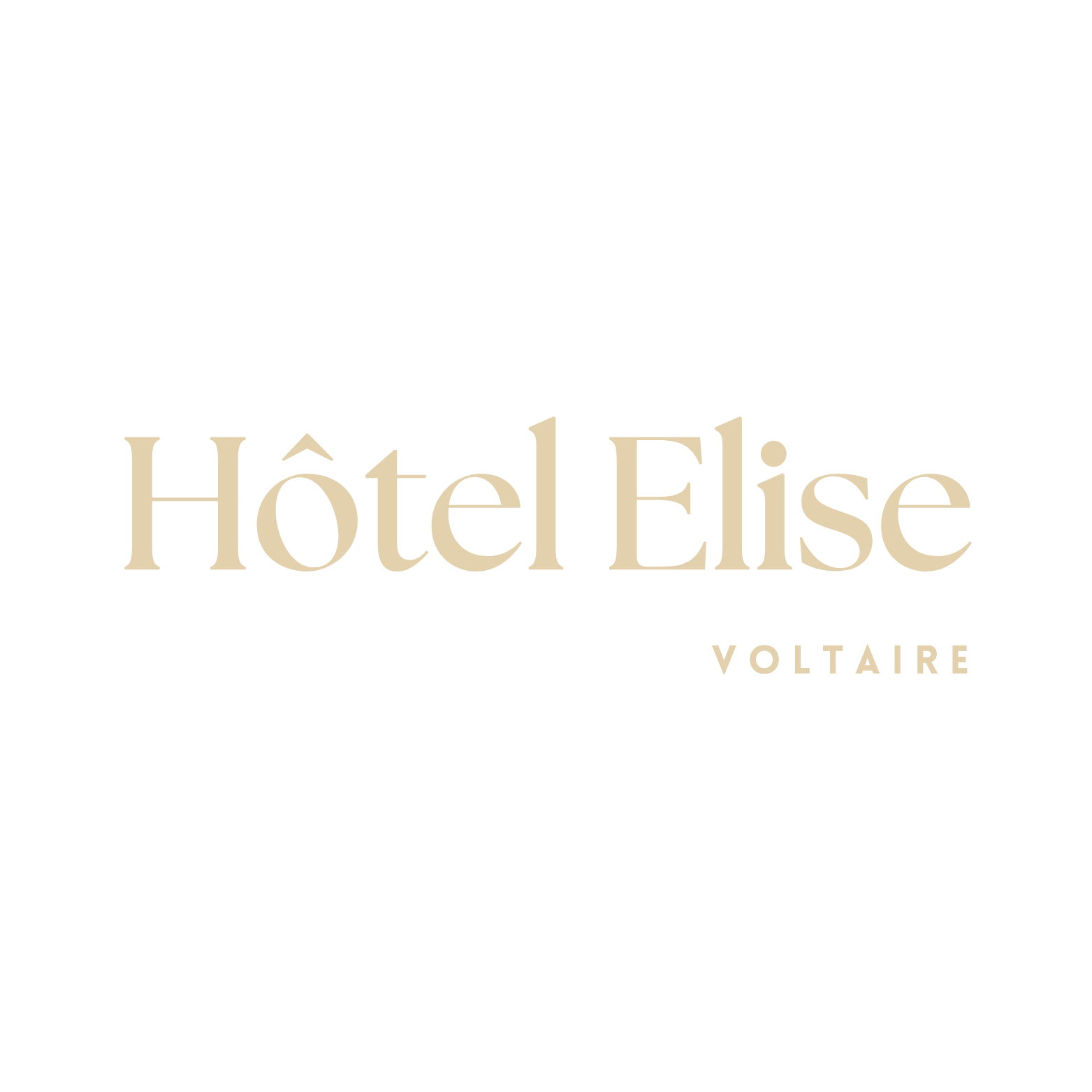 Logo Hôtel Elise beige sur blanc (1)